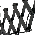 Steinhauer wall luminaire YORKSHIRE 1 flame, with switch, with plug, adjustable E27 IP20, black matt 