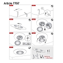 Steinhauer ceiling luminaire LIDO round, medium, indirect, perforated IP20, white matt dimmable
