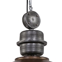 Steinhauer pendant luminaire BIKKEL - � 52CM 1 flame, large E27 IP20, brown, pied dimmable
