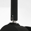 Steinhauer Rampe de projecteurs NATASJA à 2 flammes, Dim-To-Warm, réglable GU10 IP20, noir mat gradable