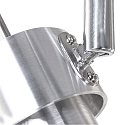 Steinhauer spotlight bar NATASJA 3 flames, round, Dim-To-Warm, adjustable GU10 IP20, steel brushed dimmable
