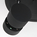 Steinhauer Rampe de projecteurs NATASJA 3 flammes, rond, Dim-To-Warm, réglable GU10 IP20, noir mat gradable