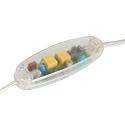 Steinhauer Lampe de table ANCILLA rond, court, avec variateur tactile G9 IP20, hêtre, couleur naturelle gradable