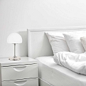 Steinhauer Lampe de table ANCILLA MUSHROOM langue, avec fonction de commutation G9 IP20, chrome, brillant gradable
