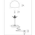 Steinhauer Lampe de table ANCILLA MUSHROOM langue, avec fonction de commutation G9 IP20, chrome, brillant gradable