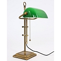 Steinhauer Lampe de table ANCILLA langue, r�glable, avec cha�ne d'interrupteur � tirette E27 IP20, bronze bross� 