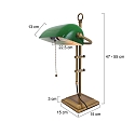 Steinhauer Lampe de table ANCILLA langue, r�glable, avec cha�ne d'interrupteur � tirette E27 IP20, bronze bross� 