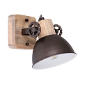 Luminaire de plafond GEARWOOD � 1 flamme, r�glable E27 IP20, anthrazit, mat gradable