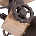 Mexlite Luminaire de plafond GEARWOOD � 1 flamme, r�glable E27 IP20, anthrazit, mat gradable