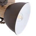 Mexlite Luminaire de plafond GEARWOOD � 1 flamme, r�glable E27 IP20, anthrazit, mat gradable