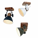 Mexlite Luminaire de plafond GEARWOOD � 1 flamme, r�glable E27 IP20, gris, mat gradable