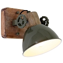 Luminaire de plafond GEARWOOD � 1 flamme, r�glable E27 IP20, vert, scintillant gradable