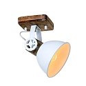 Luminaire de plafond GEARWOOD � 1 flamme, r�glable E27 IP20, blanc mat gradable