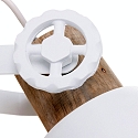 Mexlite Luminaire de plafond GEARWOOD � 1 flamme, r�glable E27 IP20, blanc mat gradable