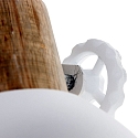 Mexlite Luminaire de plafond GEARWOOD � 1 flamme, r�glable E27 IP20, blanc mat gradable