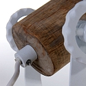 Mexlite Luminaire de plafond GEARWOOD � 1 flamme, r�glable E27 IP20, blanc mat gradable