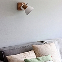 Mexlite Luminaire de plafond GEARWOOD � 1 flamme, r�glable E27 IP20, blanc mat gradable