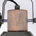 Mexlite Luminaire de plafond GEARWOOD � 2 flammes, r�glable E27 IP20, vert, scintillant gradable