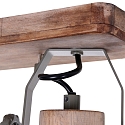 Mexlite Luminaire de plafond GEARWOOD � 2 flammes, r�glable E27 IP20, vert, scintillant gradable
