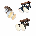 Mexlite Luminaire de plafond GEARWOOD � 2 flammes, r�glable E27 IP20, vert, scintillant gradable