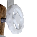 Mexlite Luminaire de plafond GEARWOOD � 2 flammes, r�glable E27 IP20, blanc mat gradable