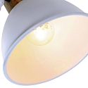 Mexlite Luminaire de plafond GEARWOOD � 2 flammes, r�glable E27 IP20, blanc mat gradable