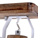 Mexlite Luminaire de plafond GEARWOOD � 2 flammes, r�glable E27 IP20, blanc mat gradable