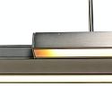 Luminaire � suspension ZELENA / 80-140CM haut bas, CCT Switch, r�glable, avec variateur tactile IP20, acier bross� gradable