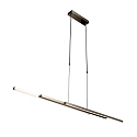 Luminaire � suspension ZELENA / 80-140CM haut bas, CCT Switch, r�glable, avec variateur tactile IP20, acier bross� gradable