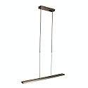 Luminaire � suspension ZELENA / 80-140CM haut bas, CCT Switch, r�glable, avec variateur tactile IP20, acier bross� gradable