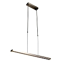 Luminaire � suspension ZELENA / 80-140CM haut bas, CCT Switch, r�glable, avec variateur tactile IP20, acier bross� gradable