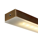 Steinhauer Steinhauer Pendant luminaire ZELENA LED, 3 flames, L:150cm, bronze