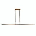 Steinhauer Steinhauer Pendant luminaire ZELENA LED, 3 flames, L:150cm, bronze