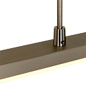 Steinhauer Steinhauer Pendant luminaire ZELENA LED, 3 flames, L:150cm, silver