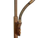 Lampadaire ZODIAC LED � 2 flammes IP20, bronze, blanche gradable