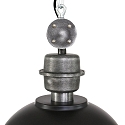 Steinhauer pendant luminaire BIKKEL - � 32CM 1 flame, small E27 IP20, black matt dimmable