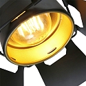Mexlite Luminaire de plafond CARR� � 1 flamme, r�glable E27 IP20, noir mat gradable