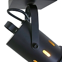 Mexlite Luminaire de plafond CARR� � 1 flamme, r�glable E27 IP20, noir mat gradable