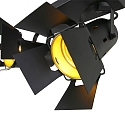 Mexlite Luminaire de plafond CARR� � 2 flammes, r�glable E27 IP20, noir mat gradable