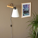 Mexlite Mexlite Wall luminaire DION, 1 flame, beech