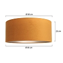 Steinhauer Abat-jour KAPPEN - � 50CM cylindrique, or mat, couleur sable