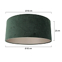 Steinhauer Abat-jour KAPPEN - � 50CM cylindrique, vert fonc�