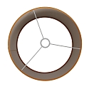Steinhauer shade KAPPEN - � 40CM flat, cylindrical, gold matt, sand coloured
