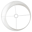 Steinhauer shade KAPPEN - � 40CM flat, cylindrical, white