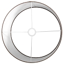 Steinhauer shade KAPPEN - � 40CM flat, cylindrical, mud