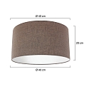 Steinhauer shade KAPPEN - � 40CM flat, cylindrical, mud