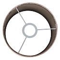 Steinhauer Abat-jour KAPPEN - � 20CM haut, cylindrique, argent