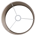 Steinhauer Abat-jour KAPPEN - � 30CM cylindrique, argent