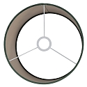 Steinhauer Abat-jour KAPPEN - � 30CM cylindrique, vert fonc�