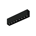 ceiling luminaire LINOO SURFACE 8.0 8 flames, square IP20, black glossy, black matt dimmable